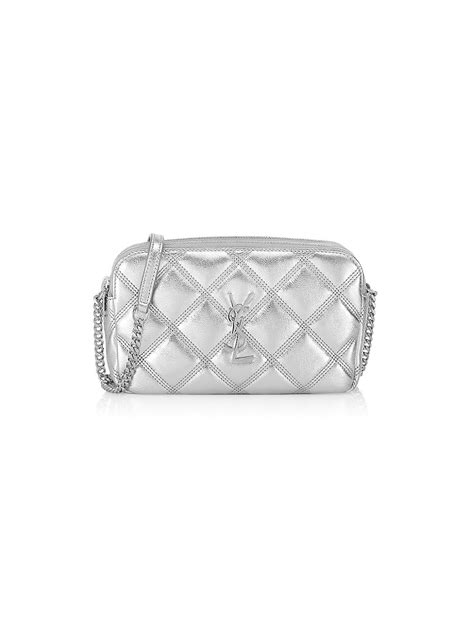 ysl becky medium|Becky Quilted Metallic Leather Double.